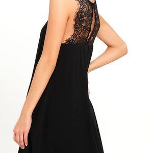 Lulu’s Kiss Goodnight Black Lace Dress